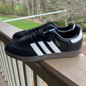 Adidas Samba OG Core Black White Gum B75807 Mens Size 6 Womens 7 NEW